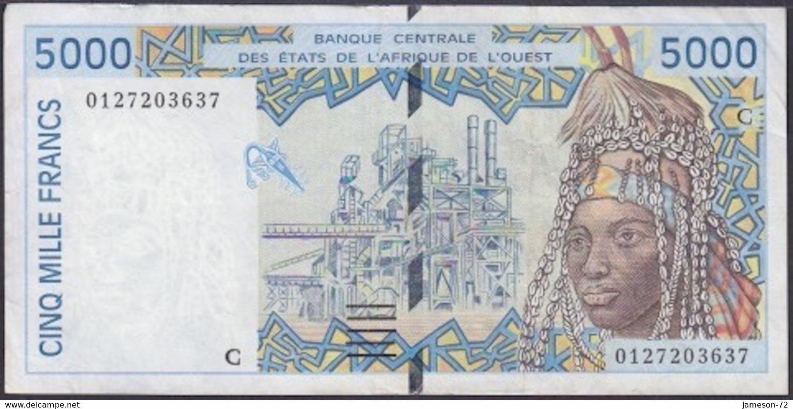 BURKINA FASSO - 5000 Francs 2001 P# 313Ck West African States - Edelweiss Coins - Burkina Faso