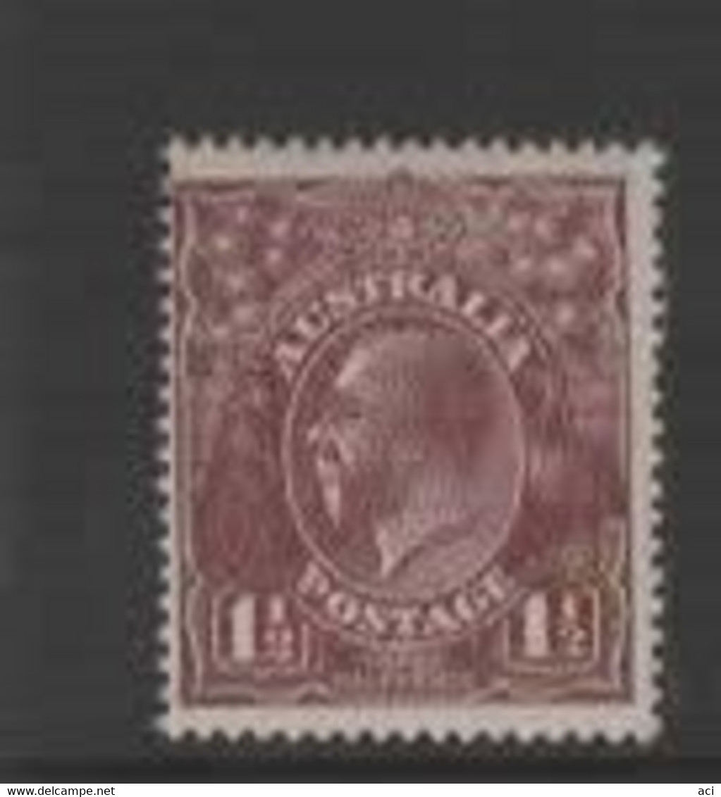 Australia SG 59  1922  King George V Heads, 1.5 Red-brown ,Mint Never Hinged - Neufs