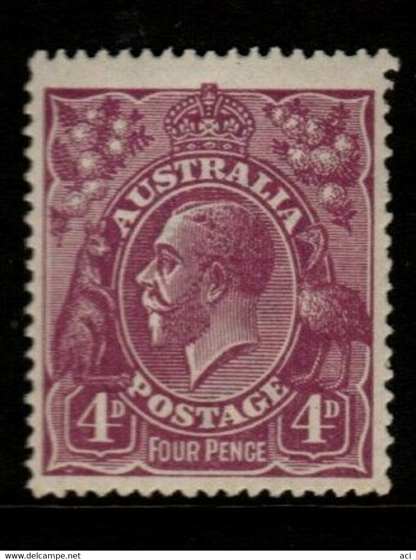 Australia SG 64  1921  King George V Heads, 4d Violet ,Mint Never Hinged - Neufs