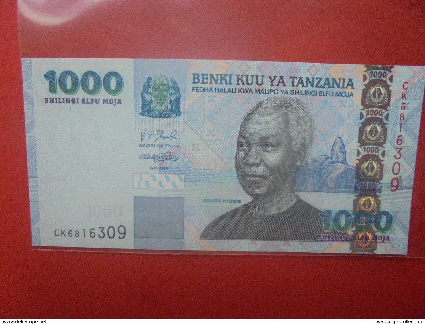 TANZANIE 1000 SHILLINGI Peu Circuler/Neuf (B.23) - Tanzania