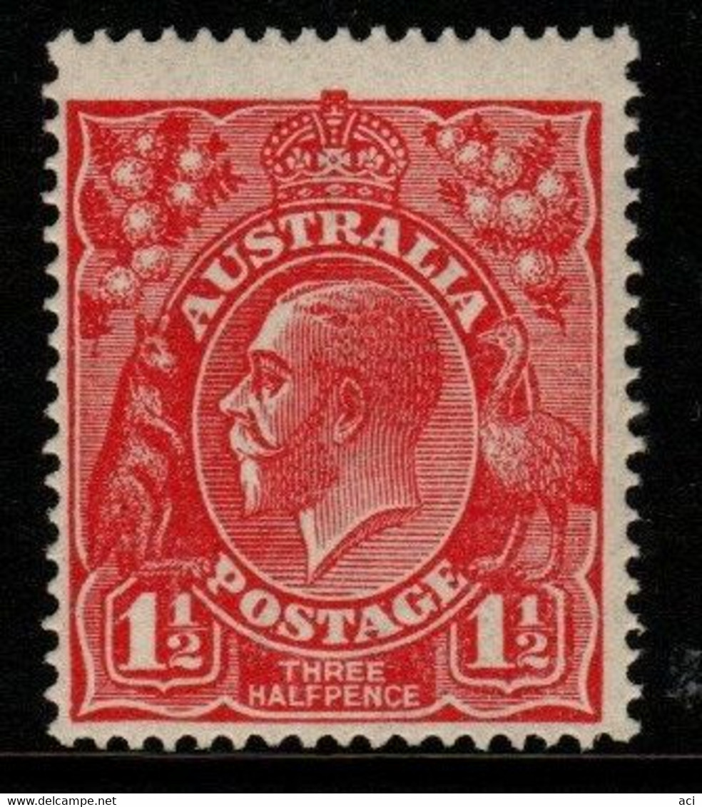 Australia SG 77  1924  King George V Heads, 1.5d  Scarlet ,Mint Never Hinged, - Mint Stamps