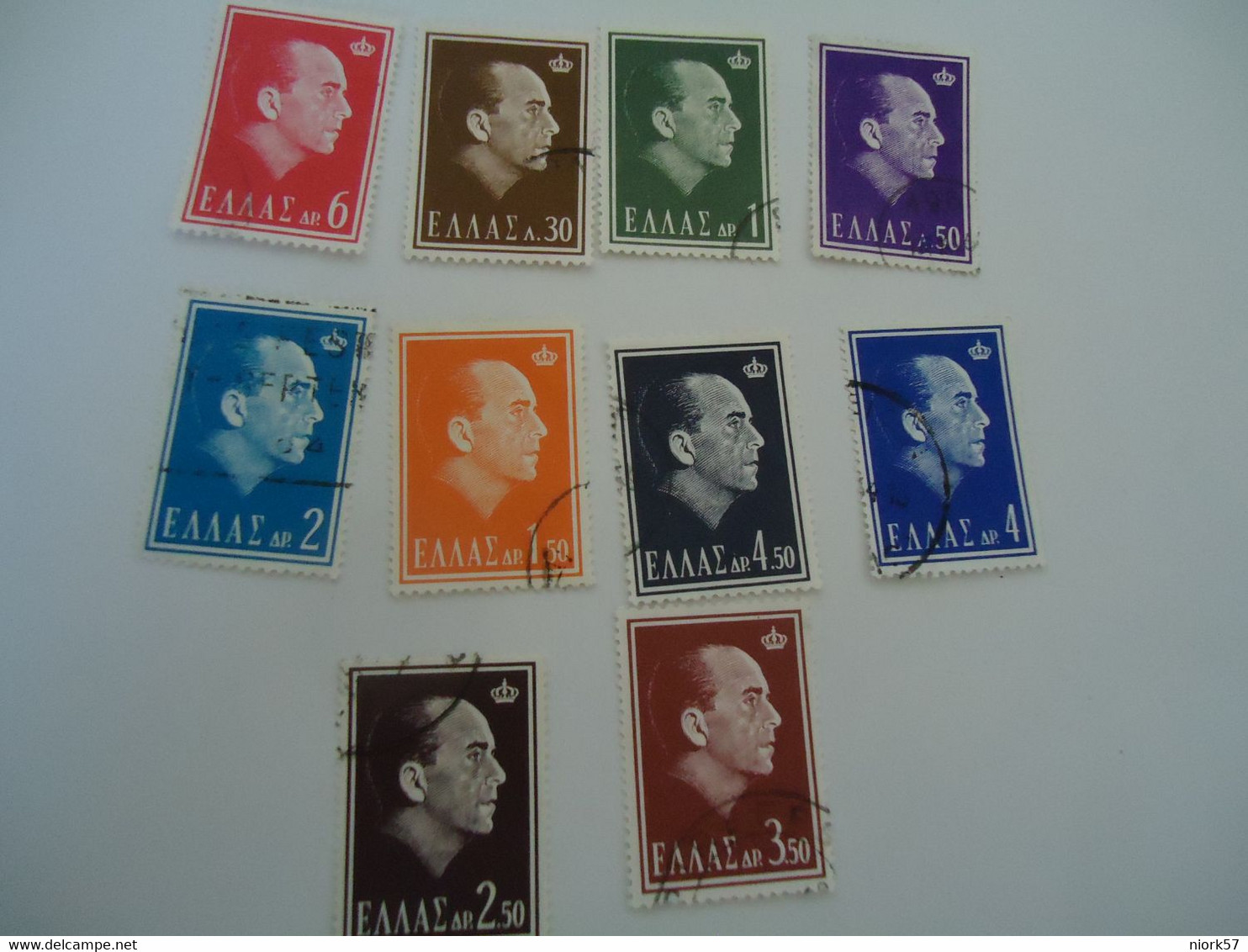 GREECE   USED STAMPS 1964  KING PAUL ROYAL - Telegraph