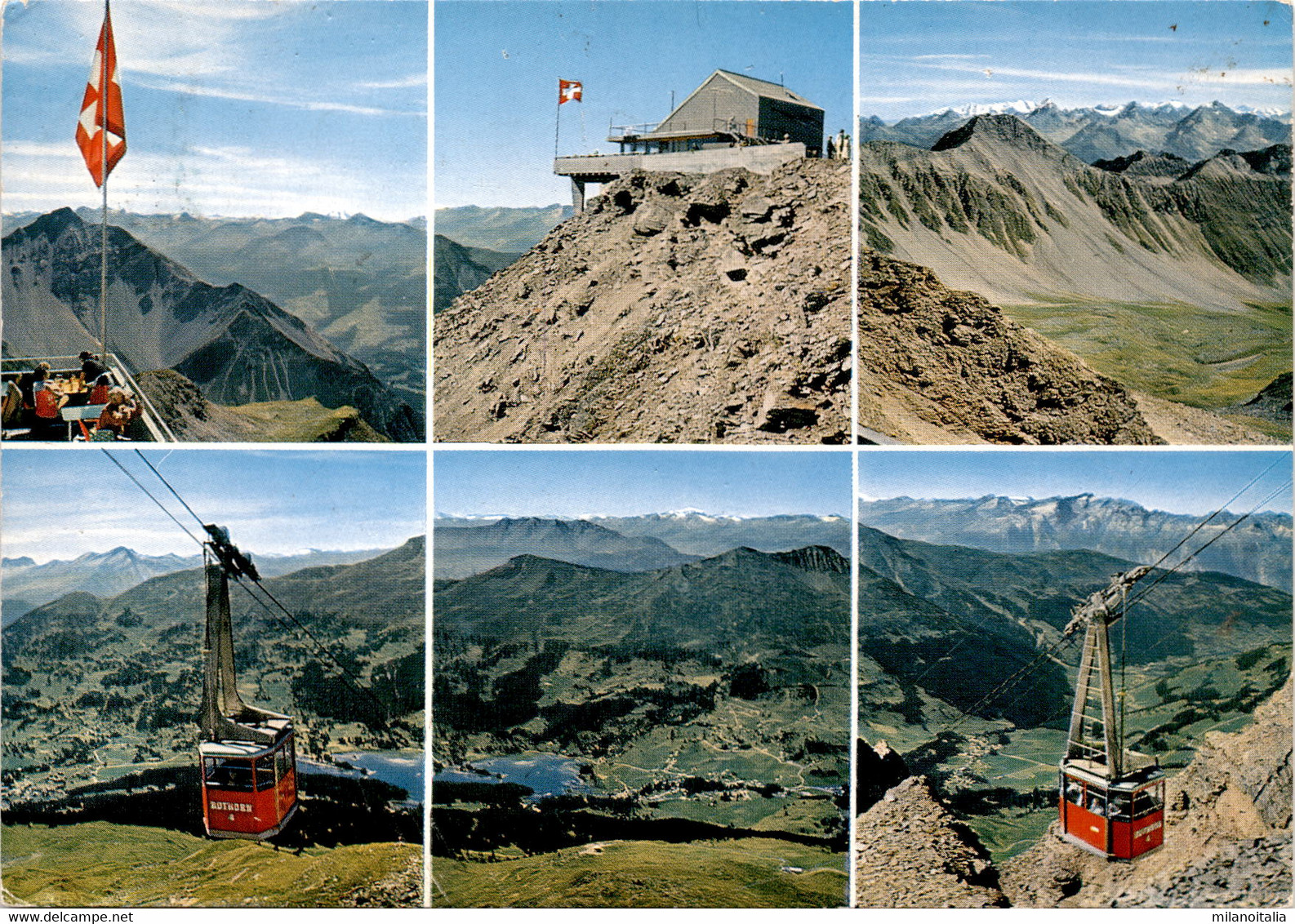 Lenzerheide-Valbella, Luftseilbahn Parpaner Rothorn - 6 Bilder (6514) * 1971 - Parpan