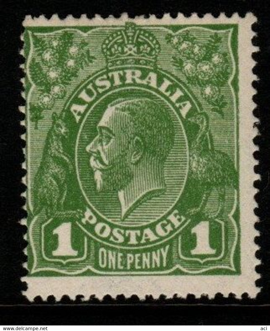 Australia SG 82  1924  King George V Heads, 1d Sage-green ,Mint Never Hinged - Mint Stamps