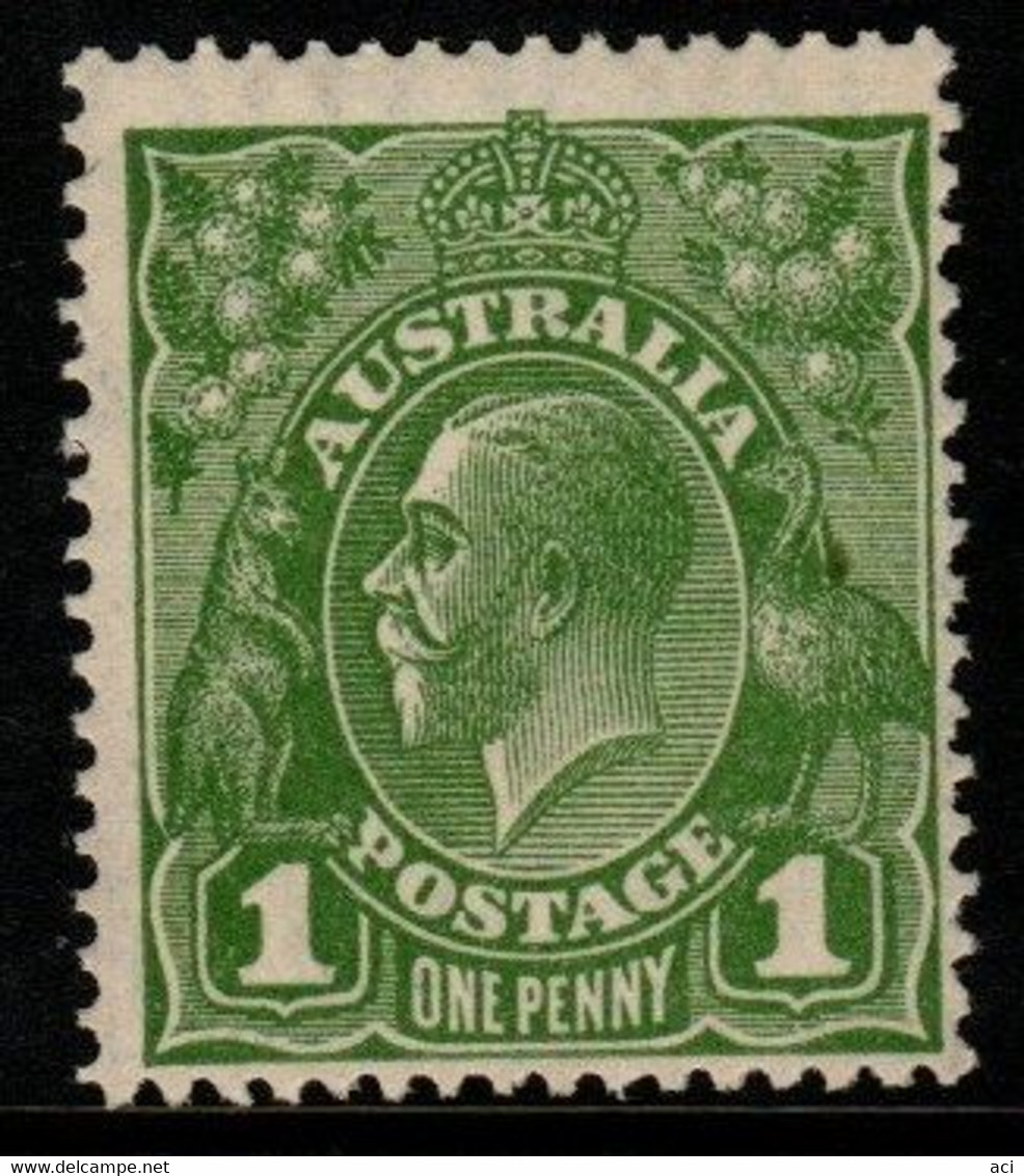 Australia SG 86  1927  King George V Heads, 1d Sage Green ,Mint Never Hinged - Neufs