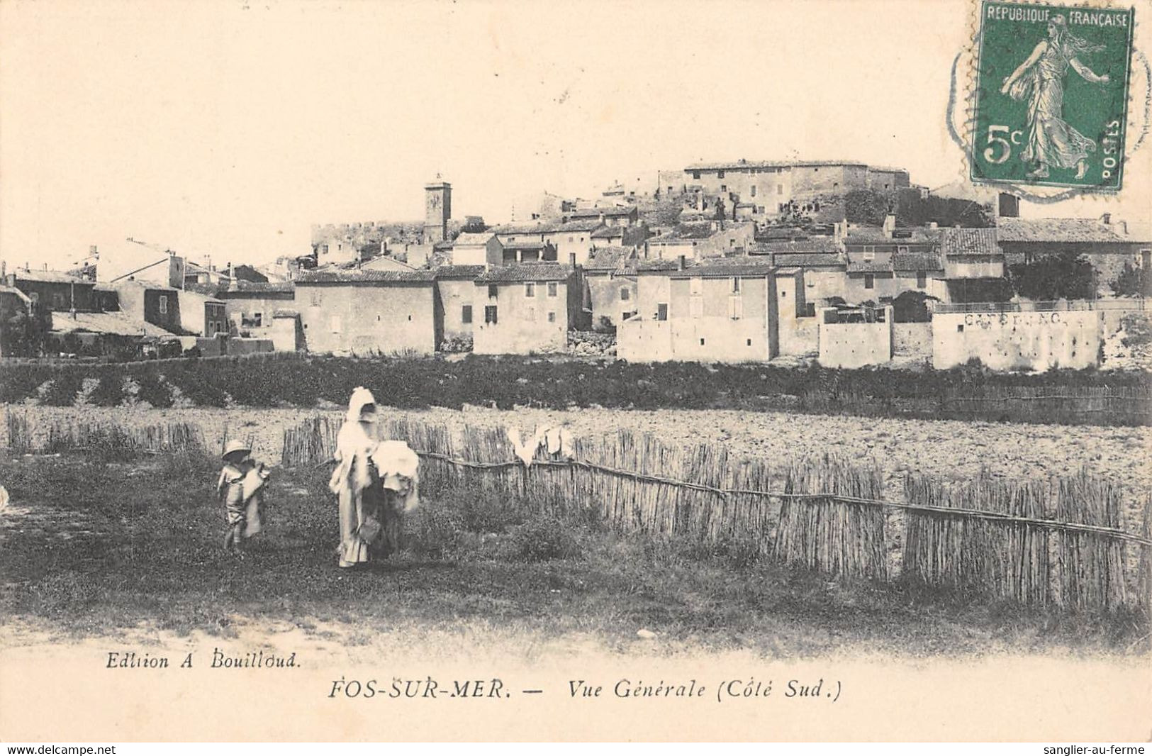 CPA 13 FOS SUR MER VUE GENERALE COTE SUD - Other & Unclassified