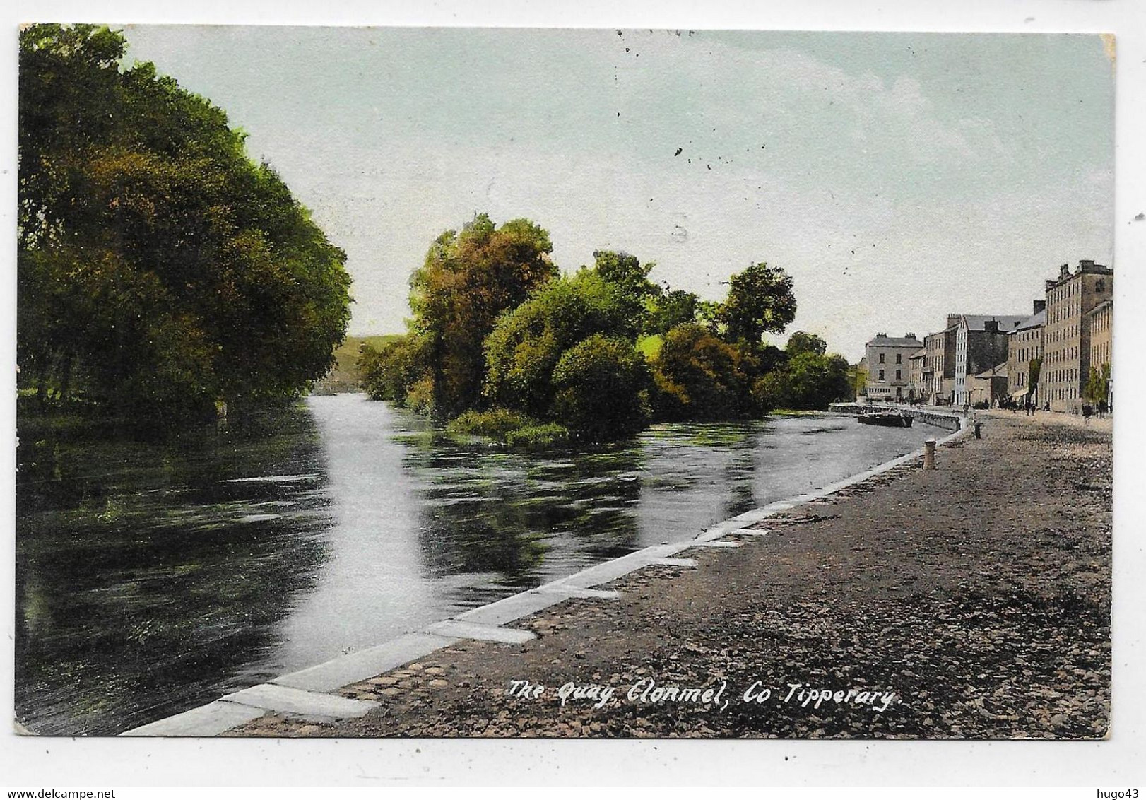 (RECTO / VERSO) IRLANDE - TIPPERARY - THE QUAY CLONMEL - BEAU TIMBRE ET CACHET - CPA COULEUR - Tipperary