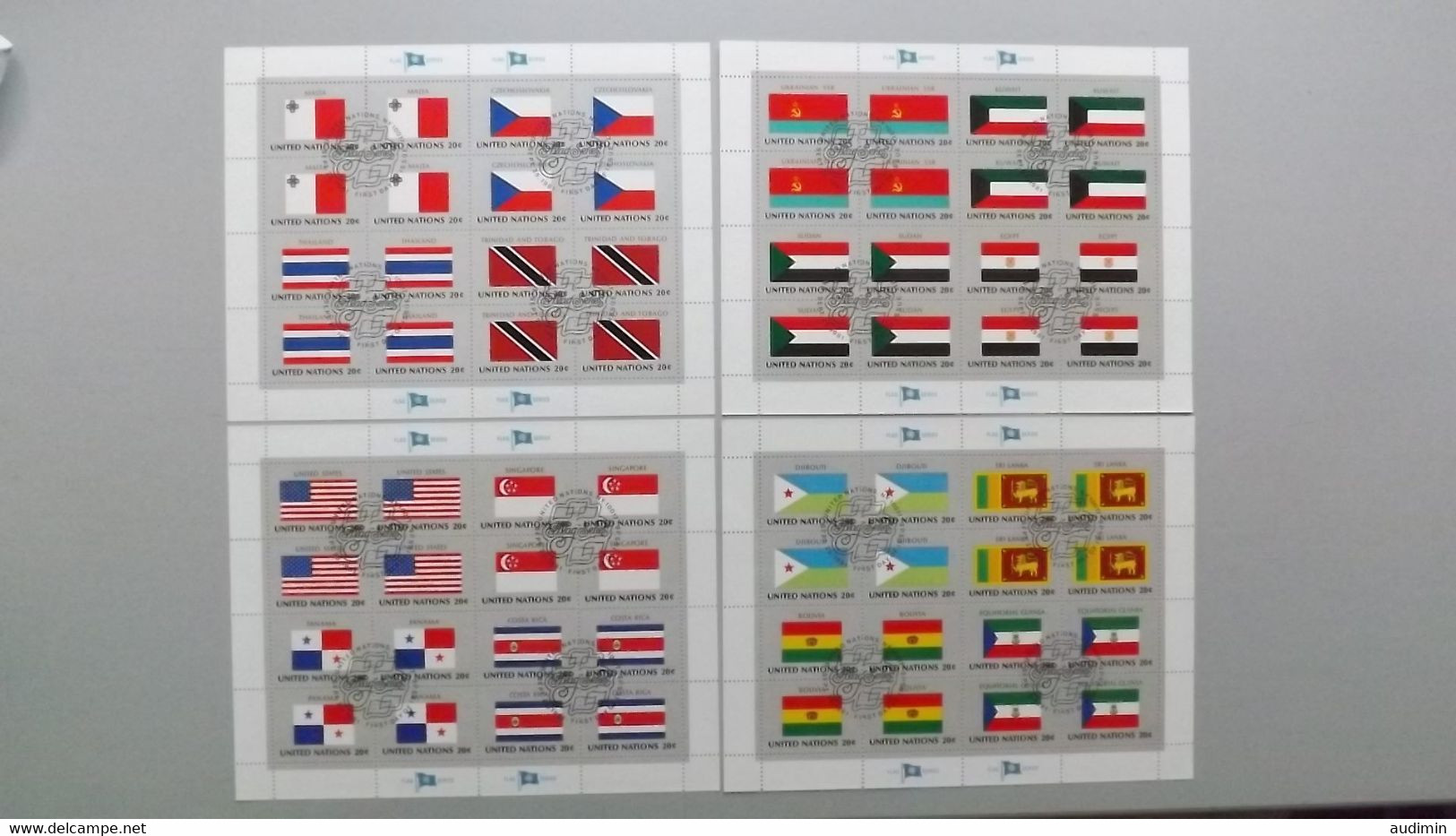 UNO-New York 373/88 Oo/ESST, Flaggen Der UNO-Mitgliedsstaaten (II) - Oblitérés
