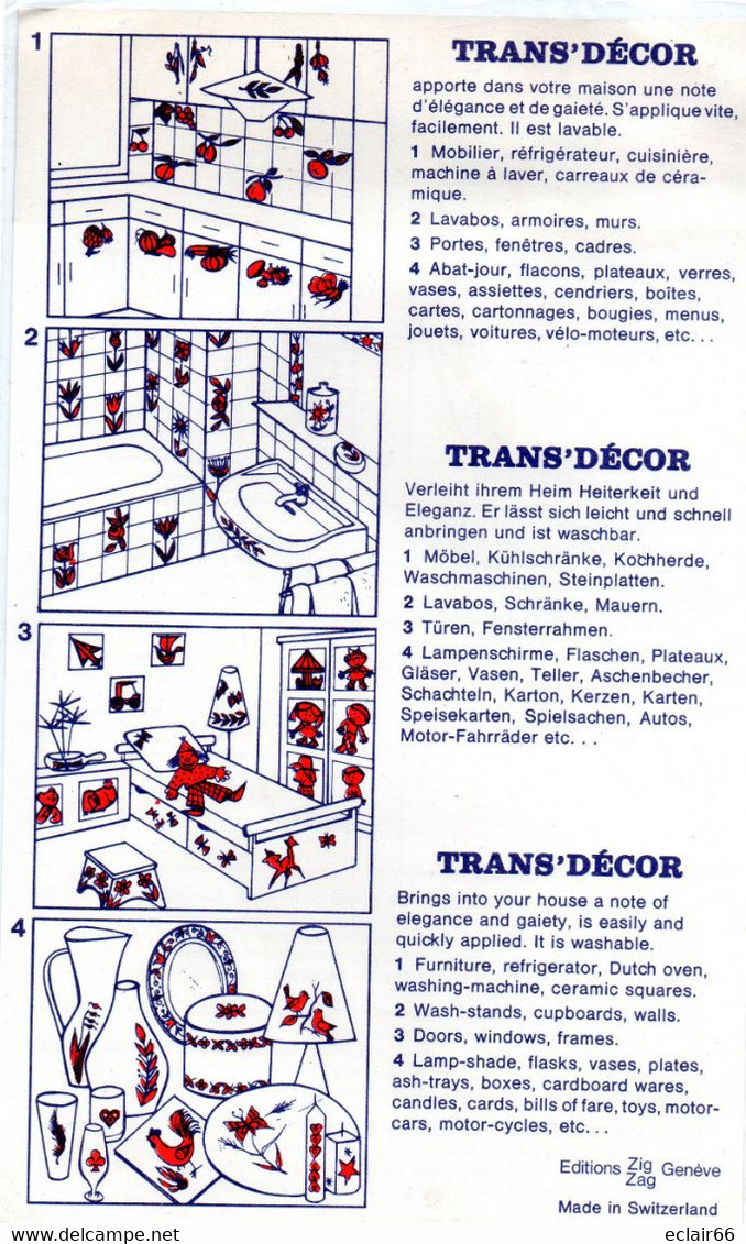 Décalcomanie Trans'décor N° 350206 Walt Disney Production  Minie - Mickey Dimension Images  18cmX13cm - Other & Unclassified