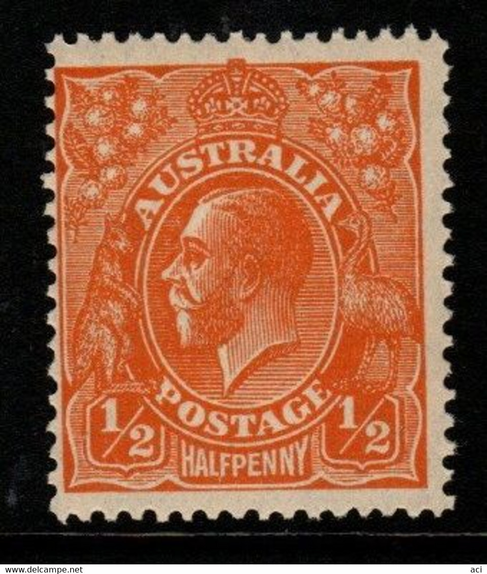 Australia SG 94  1928  King George V SMW Perf 13.5 X 12.5, Half Penny Orange ,Mint Never Hinged - Ungebraucht