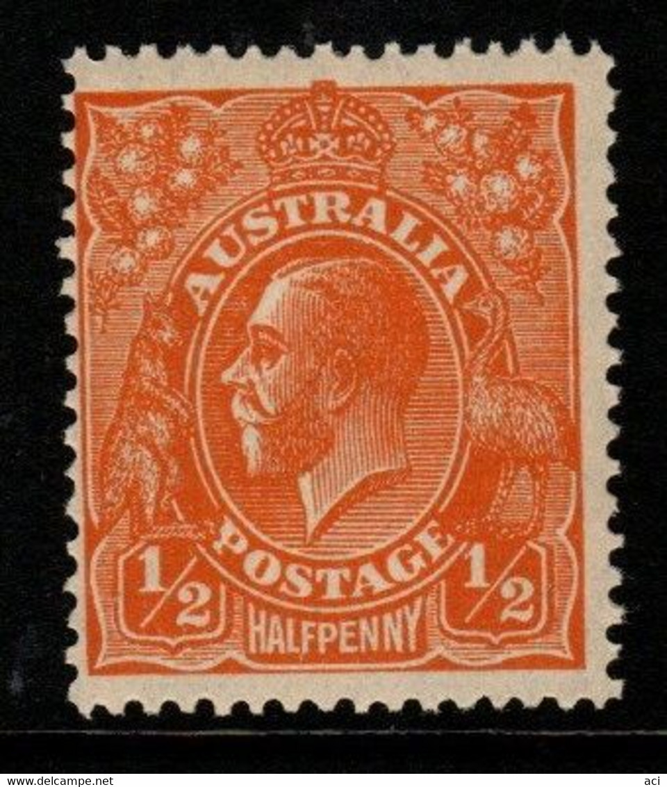 Australia SG 94  1928  King George V SMW Perf 13.5 X 12.5, Half Penny Orange ,Mint Never Hinged - Neufs