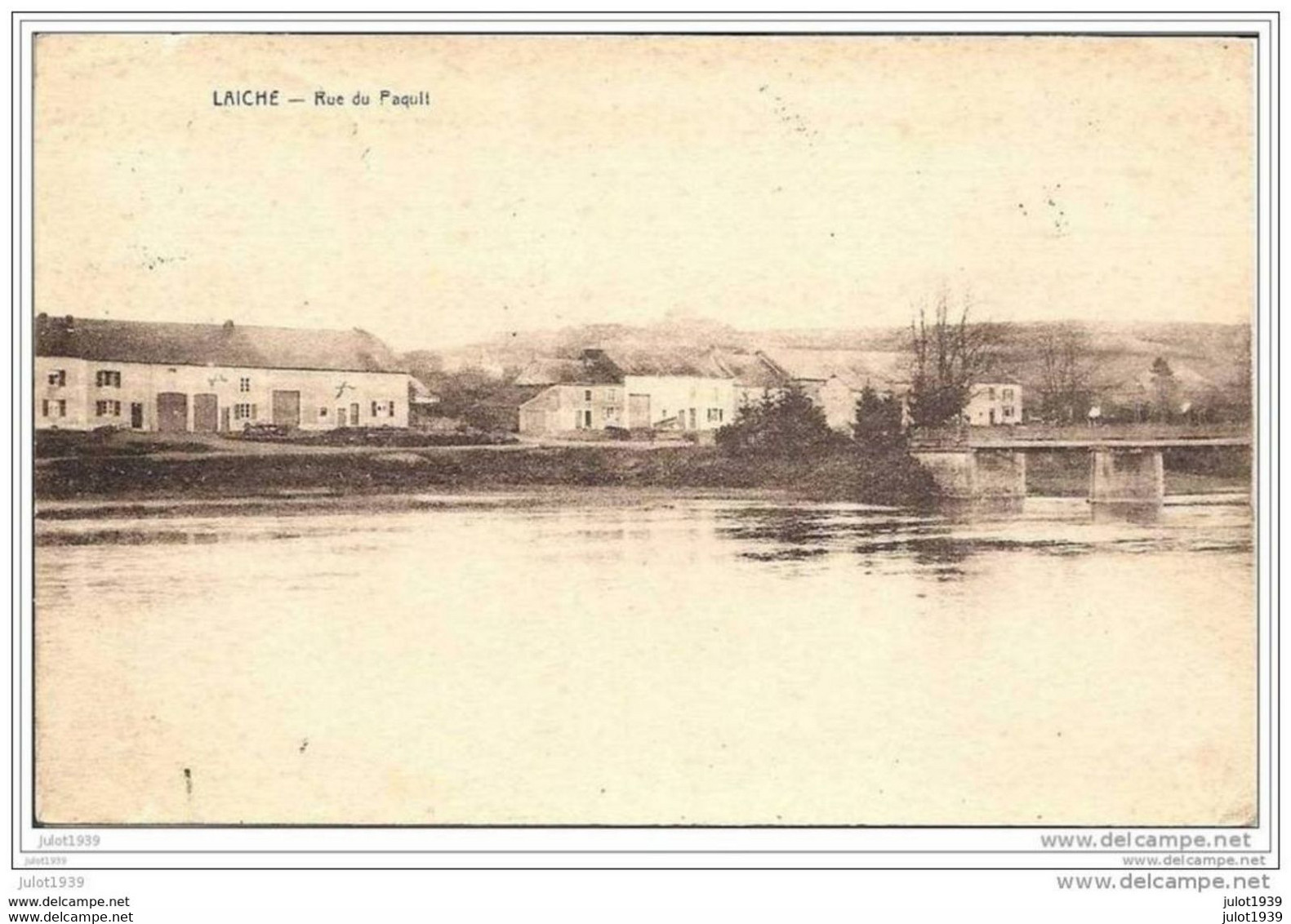 LAICHE ..-- Rue Du Paquit . De SAINTE-CECILE Vers LIERNU ( Melle Ferdinande BAUDHUIN ) . Voir Verso . - Florenville