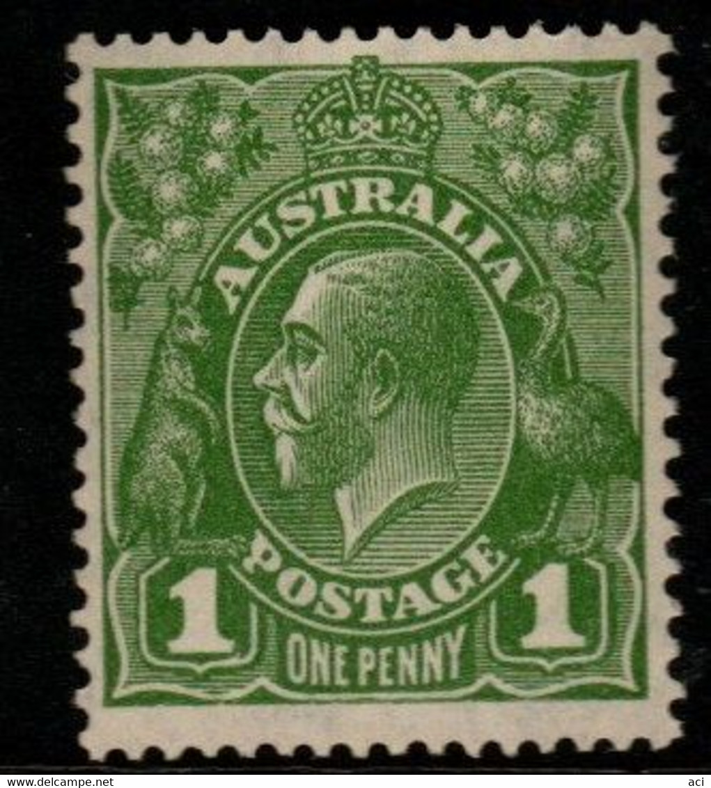 Australia SG 95b  1926  King George V Heads, 1d Green Die  II ,Mint Never Hinged - Mint Stamps