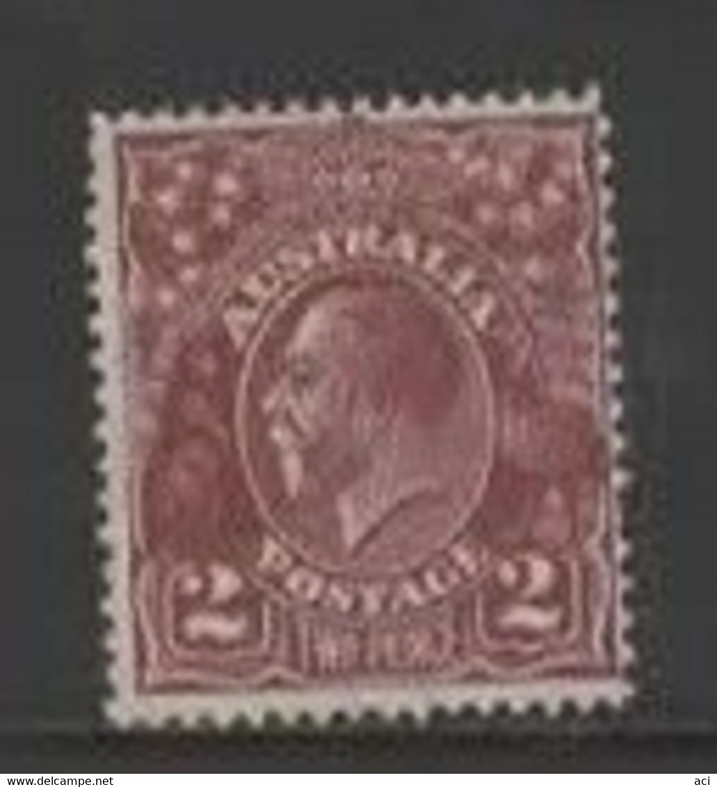 Australia SG 98  1928  King George V SMW Perf 13.5 X 12.5, 2d Red-Brown ,Mint Never Hinged - Nuovi