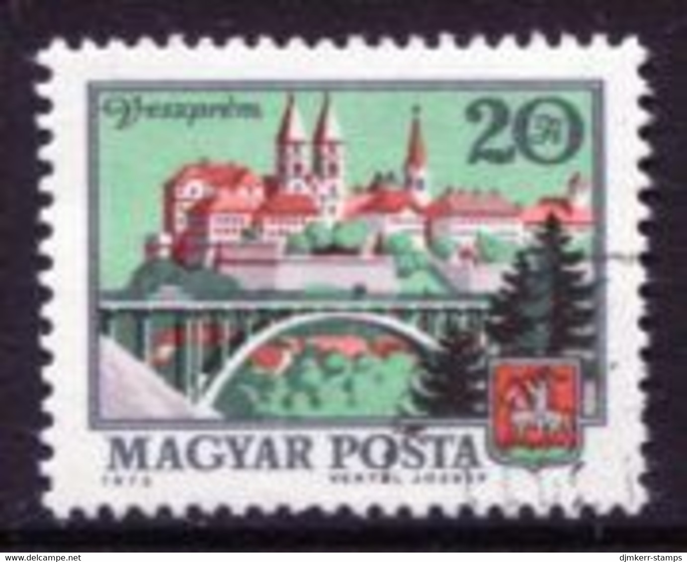 HUNGARY 1973 Towns Definitive 20 Ft. MNH / **.  Michel 2916 - Neufs