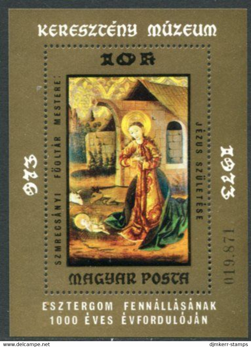 HUNGARY 1973 Paintings By Unknown Masters Block MNH / **.  Michel Block 102 - Nuevos