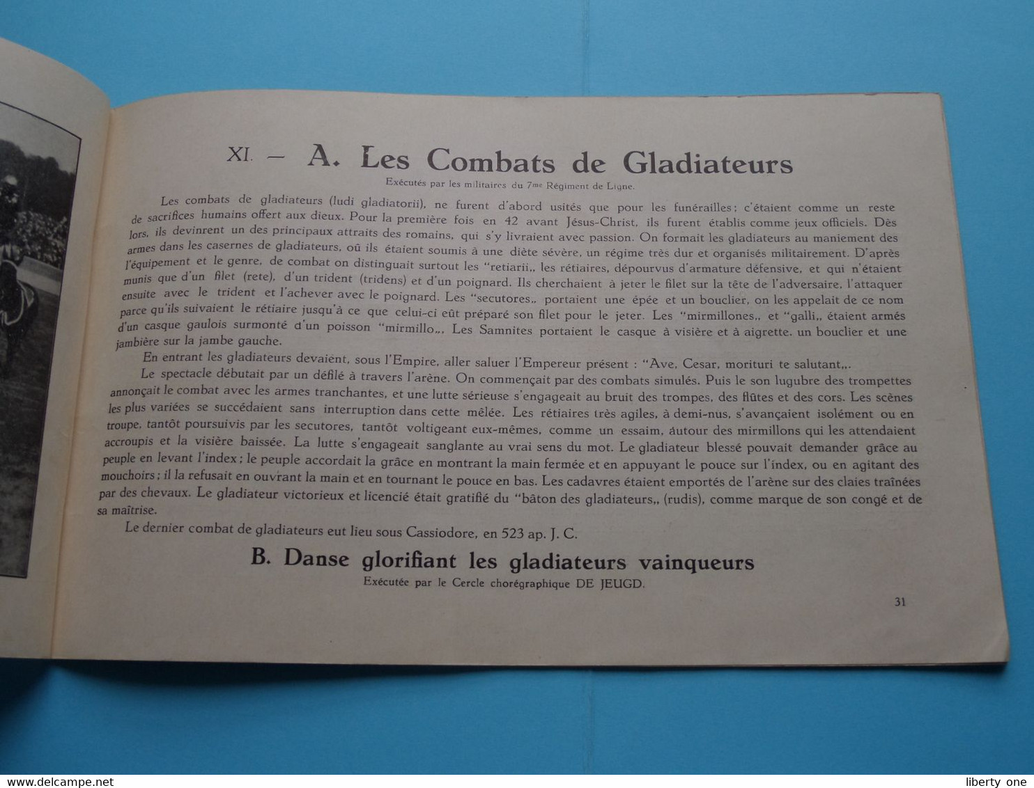 Fêtes MILITAIRES du CENTENAIRE 1830-1930 > Les JEUX de ROME - ROMEINSCHE Spelen > HEYSEL Brussel !