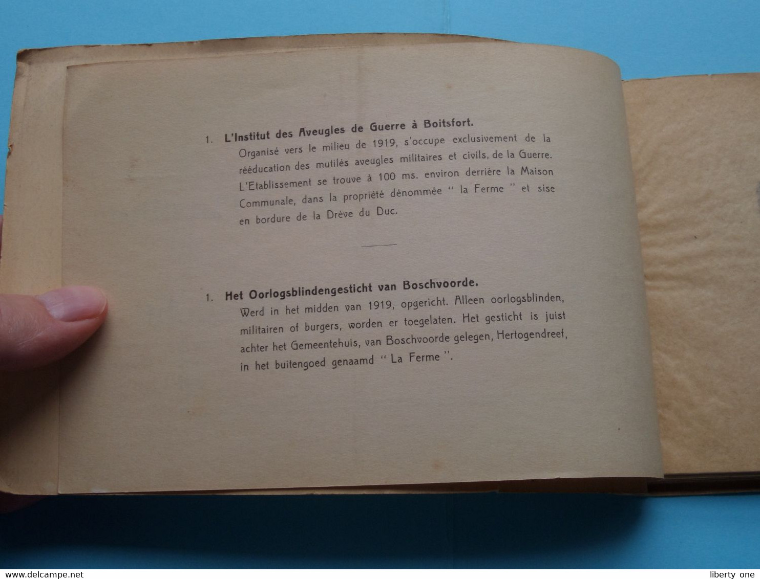 Institut Des AVEUGLES De GUERRE - OORLOGSBLINDENGESTICHT >>> BOITSFORT - BOSCHVOORDE ( Carnet Met Zichten ) ! - Watermaal-Bosvoorde - Watermael-Boitsfort