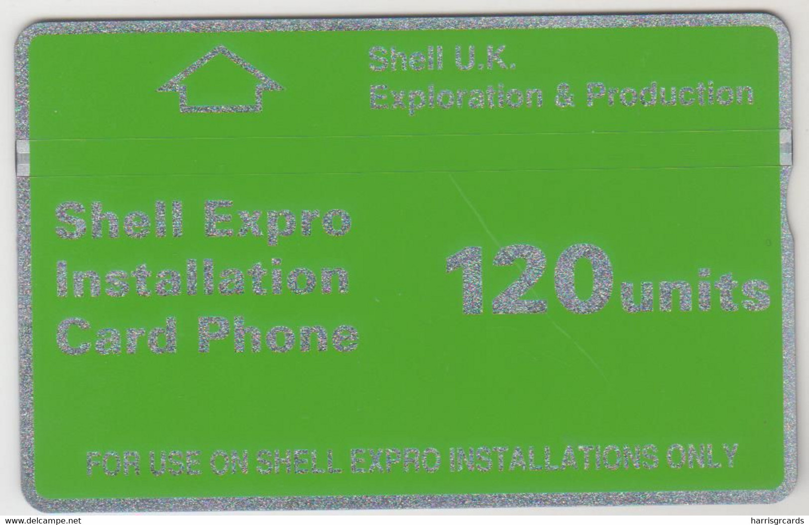 UK (L&G) - Shell Expro (thick Letters) 120 Units, CN : 102G, Tirage 440.000, Used - Plateformes Pétrolières