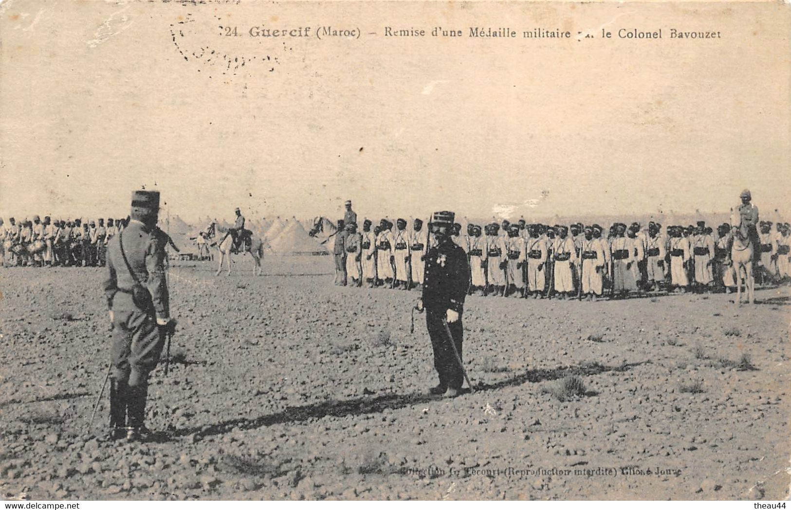 ¤¤   -  MAROC  -  GUERCIF  -  Remise D'une Médaille Militaire Par Le Colonel " BAVOUZET "  -  La LEGION ETRANGERE -   ¤¤ - Other & Unclassified