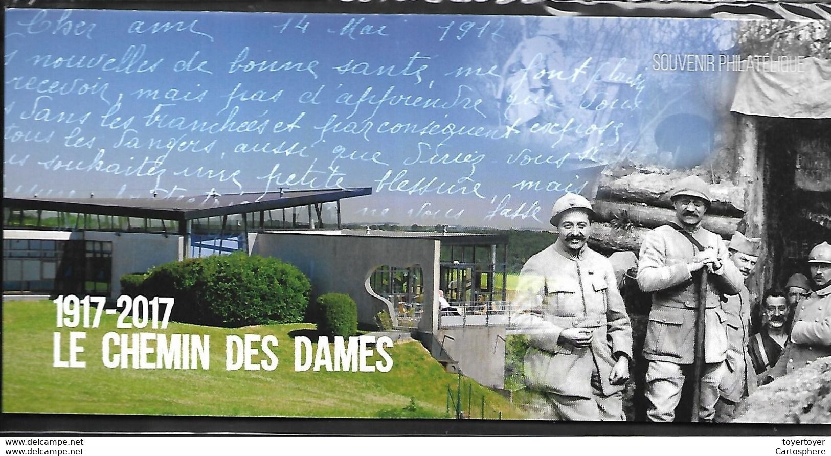 FRANCE BLOC SOUVENIR 132 2017 LE CHEMIN DES DAMES 1917-2017 SOUS BLISTER - Souvenir Blocks & Sheetlets