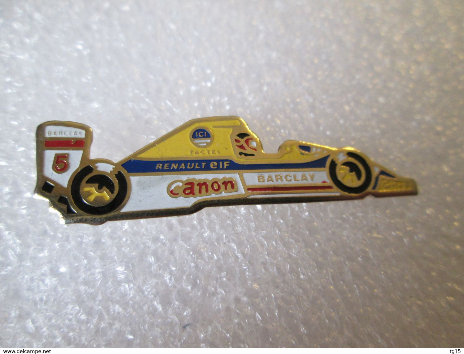 PIN'S    FORMULE 1  WILLIAMS  RENAULT  ELF    BARCLAY  CANON - F1
