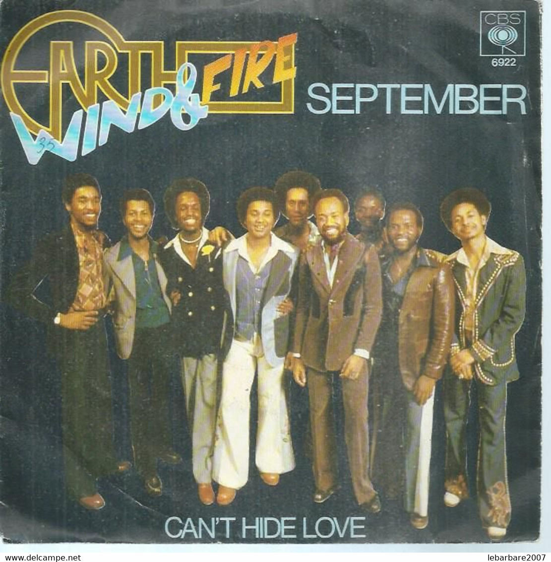 45 Tours SP -  EARTH, WIND & FIRE  - CBS 6922   " SEPTEMBER " + 1 - Other - English Music