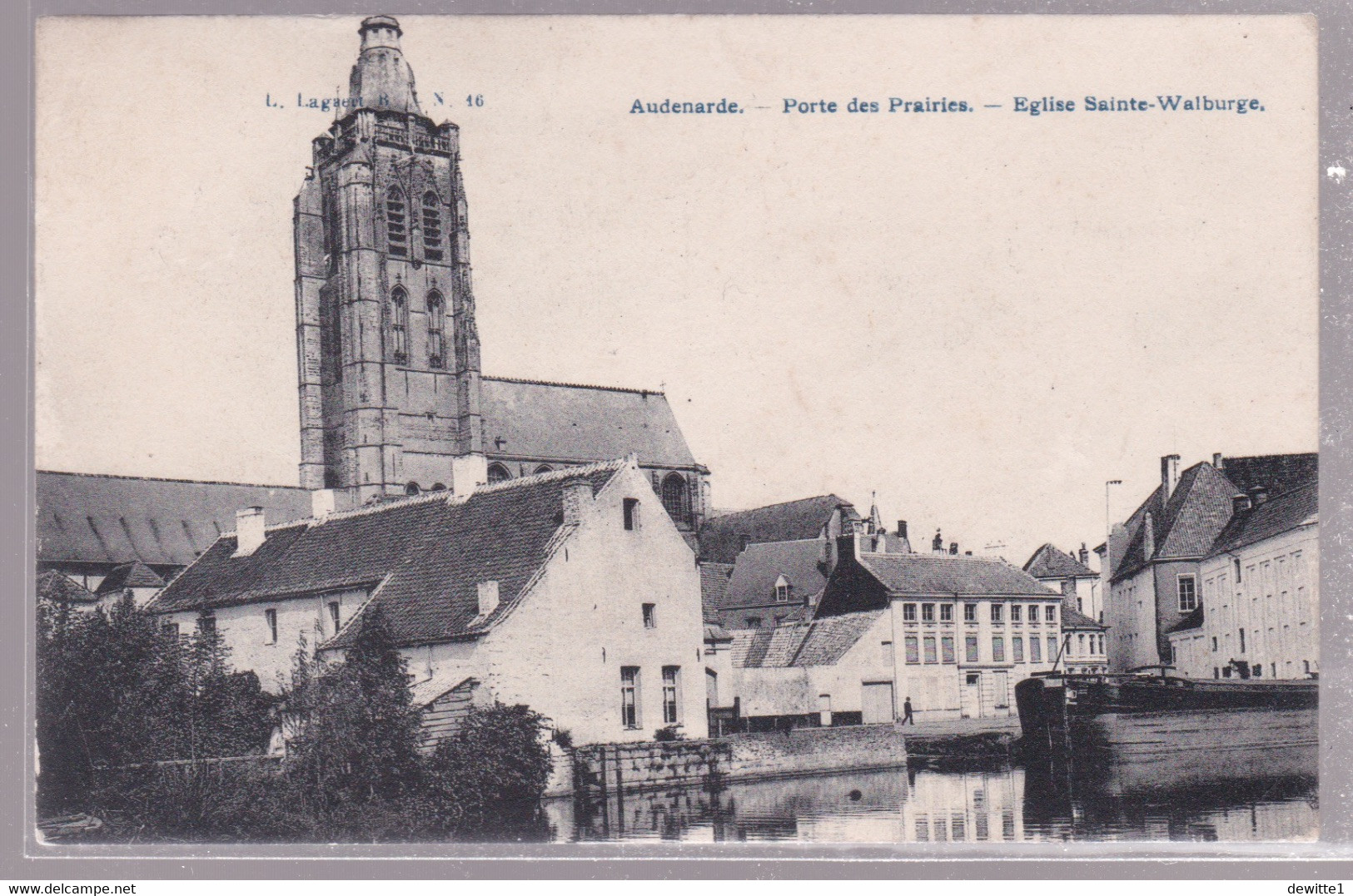 OUDENAARDE.   PORTE DES PRAIRIES.  EGLISE  SAINTE - WALBURGE - Oudenaarde