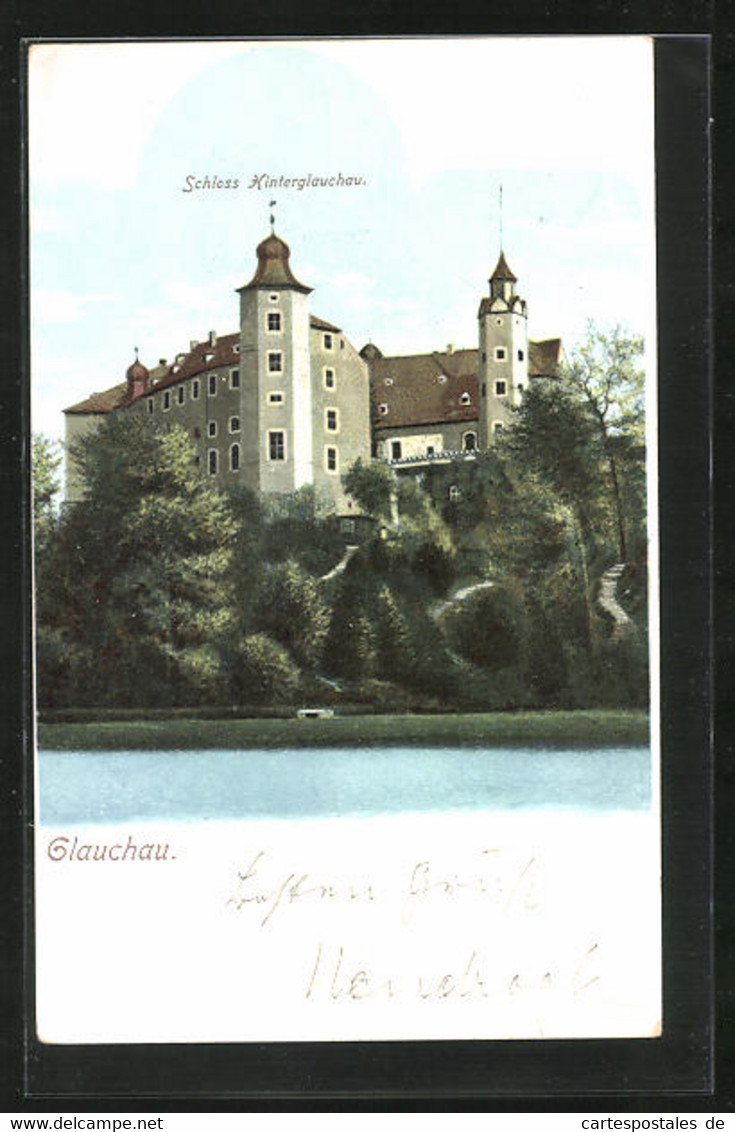 AK Glauchau, Blick Auf Das Schloss Hinterglauchau - Glauchau