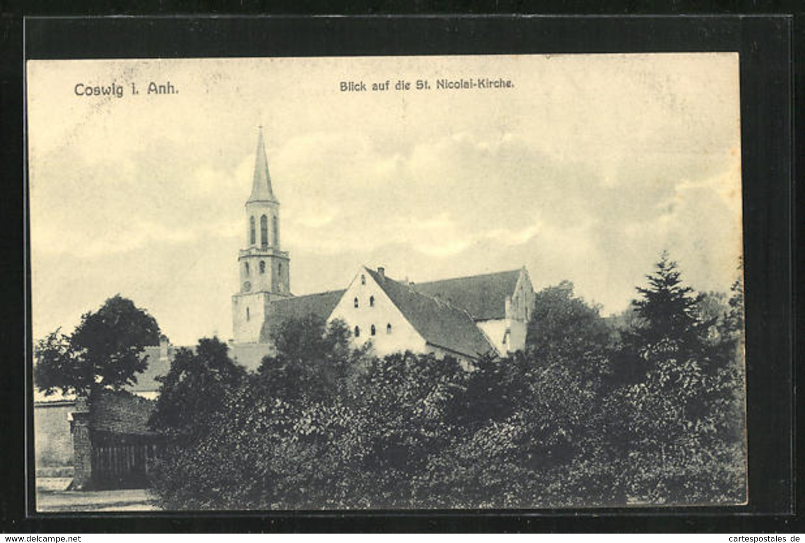 AK Coswig I. Anh., Blick Auf Die St. Nicolai-Kirche - Coswig