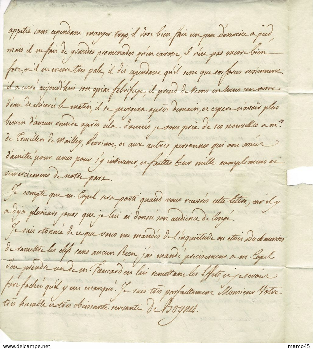 LOIRET  XVIIIè - BOINE SUR LAC DU 18 NOVEMBRE 1761 - SIGNEE POTHION - 1701-1800: Precursors XVIII