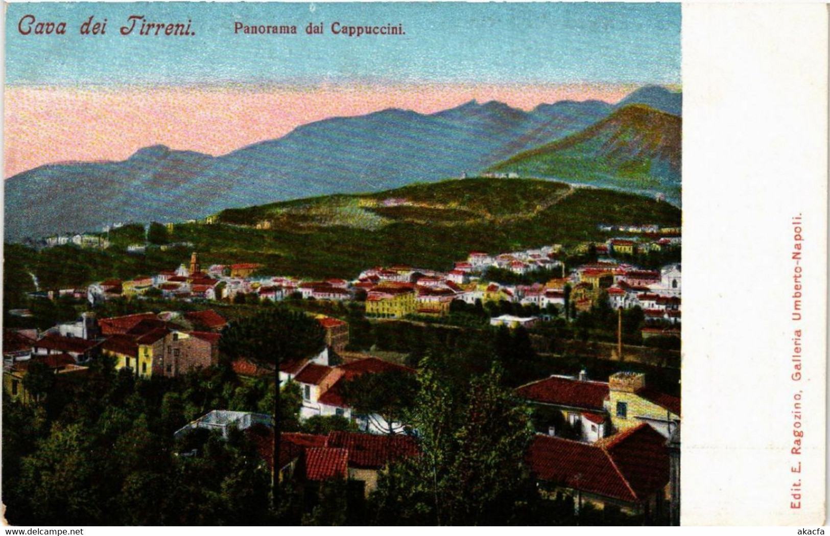 CPA AK CAVA DEI TIRRENI Panorama Da Cappuccini ITALY (507898) - Cava De' Tirreni