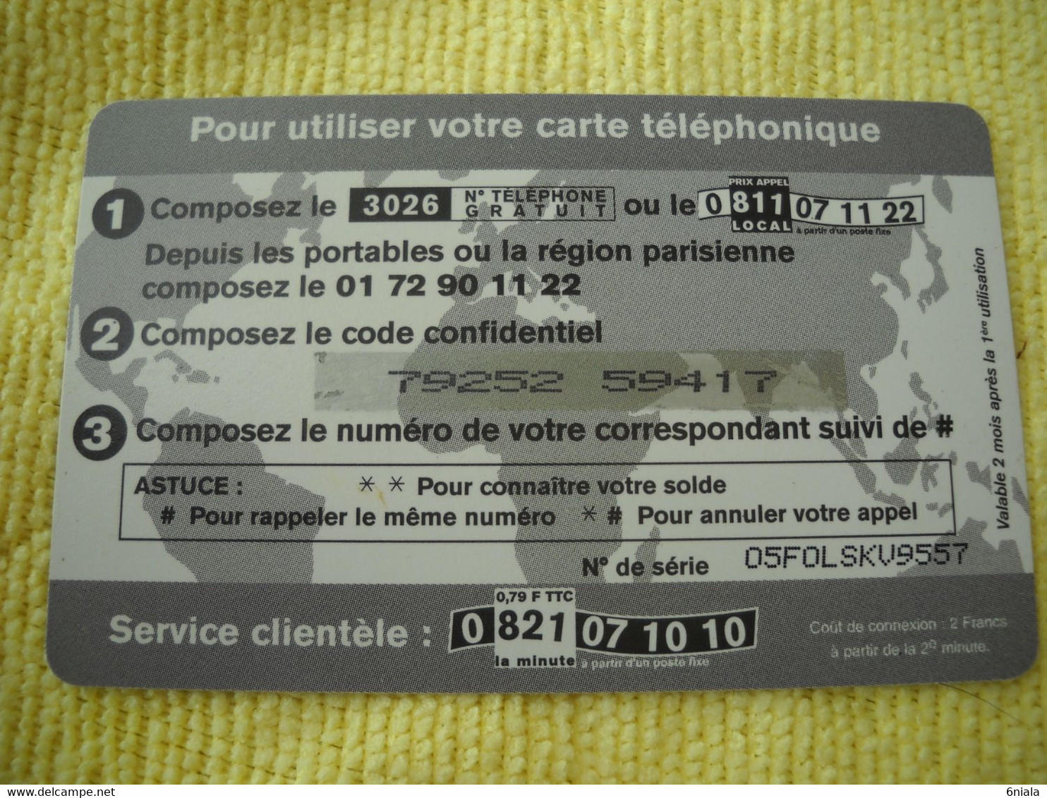 7273 Télécarte Collection EUROPA 50 F Carte Pré Payée Téléphone  ( Recto Verso)  Carte Téléphonique - Otros & Sin Clasificación