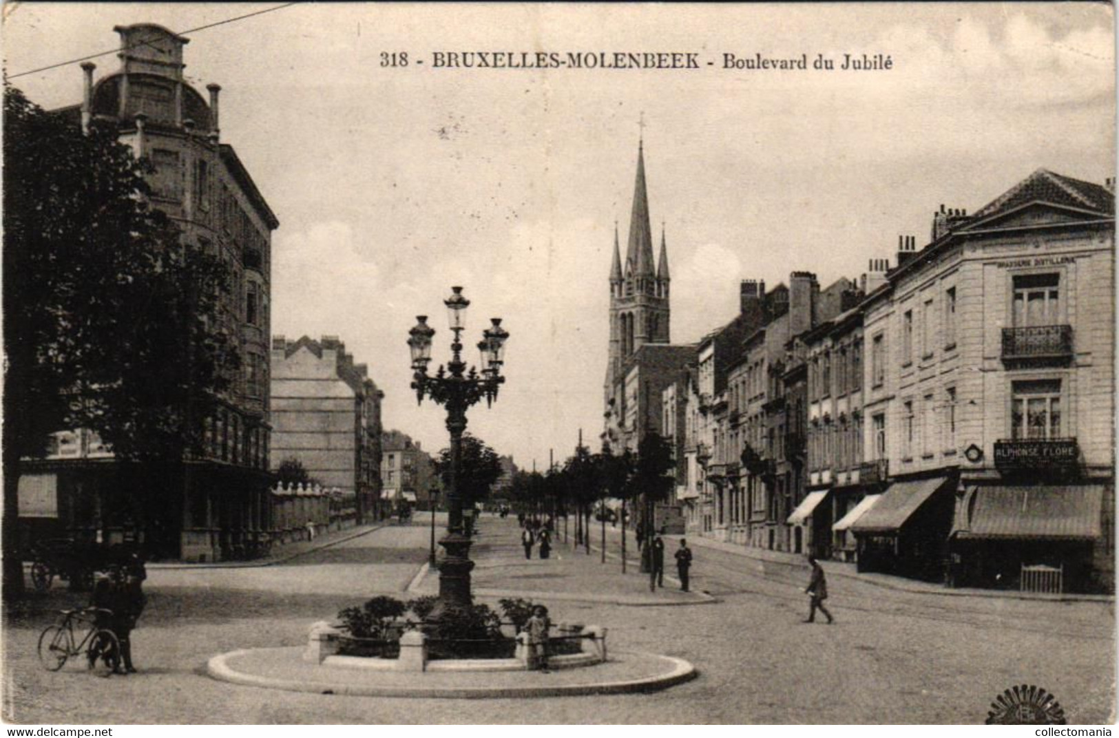 3 CP Bruxelles Molenbeek Bld Du Jubilé - Le Pont Monumental Tram    Rue De La Meuse   1914 -1912 - 1924 - Molenbeek-St-Jean - St-Jans-Molenbeek