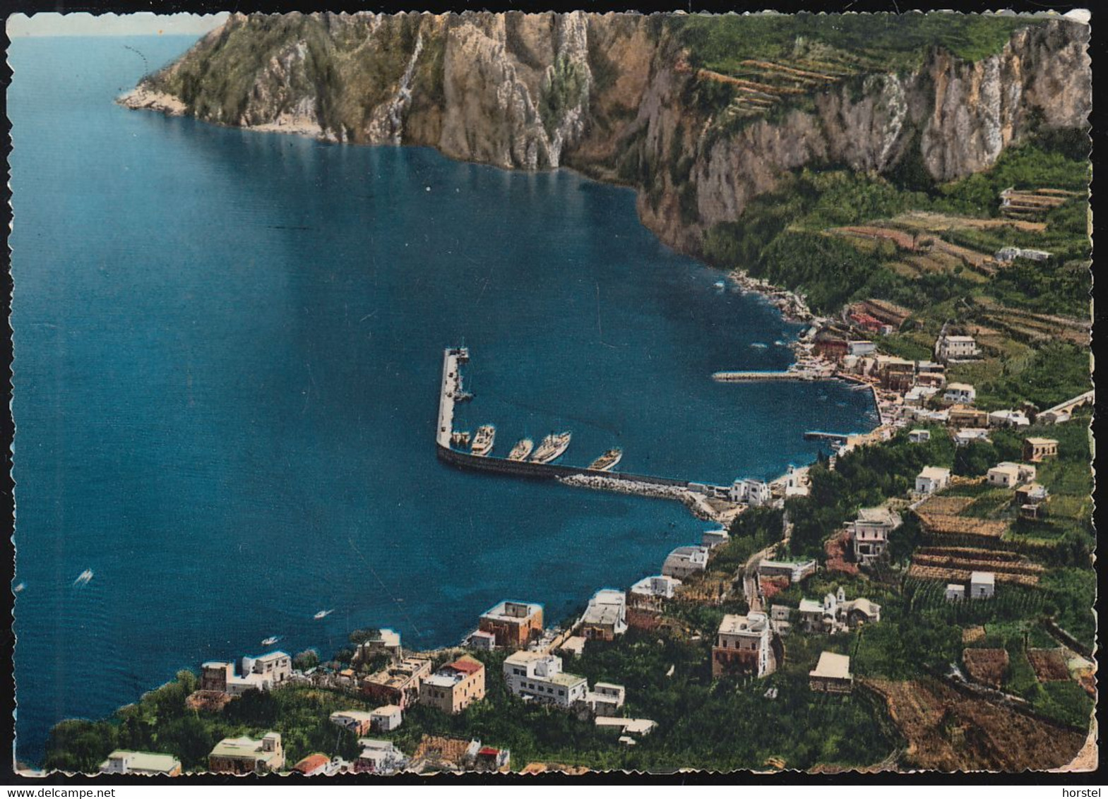 Italien - Capri - Marina Grande - Great Harbour - Nice Stamp 1953 - Carpi