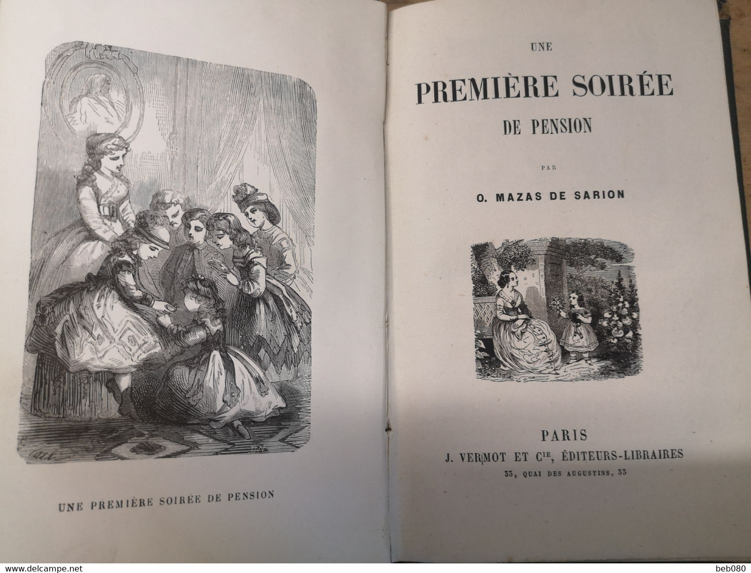 Livre Du St Sépulcre De Charleville Ardennes - Une Première Soirée De Pension - O.Mazas De Sarion 1868 - 1801-1900