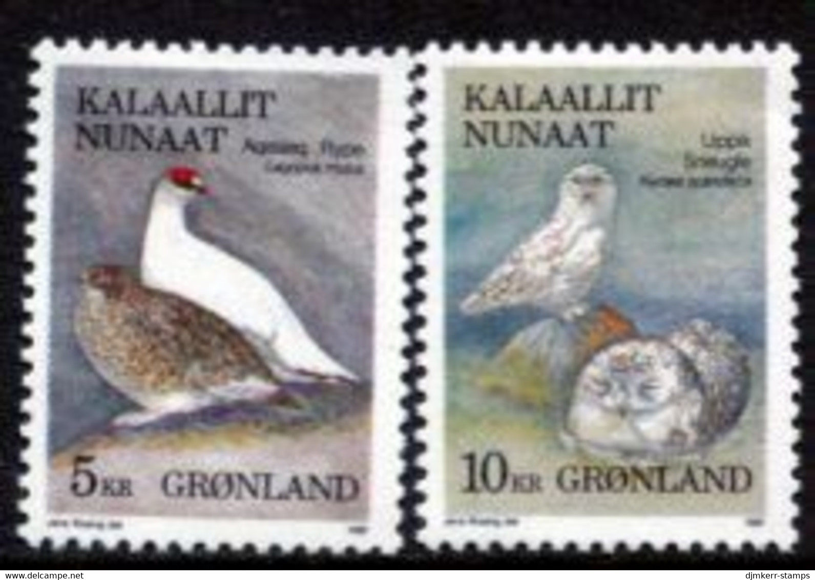 GREENLAND 1987 Birds I MNH / **.  Michel 176-77 - Nuovi