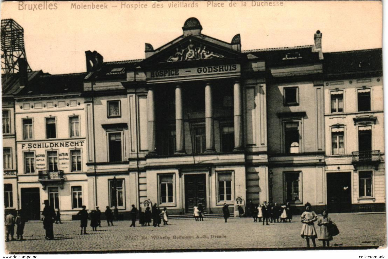 3 CP Souvenir De Molenbeek Rue De Ribaucourt Hospice Des Vieillards Place De La Duchesse Godshuis - Molenbeek-St-Jean - St-Jans-Molenbeek