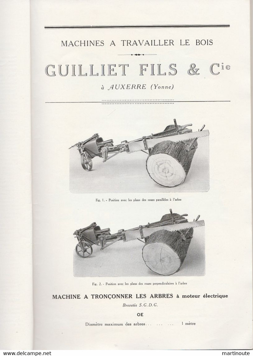 - Très Beau Catalogue état Neuf  De 1938, 110 Pages D'illustration Machines à Bois GUILLIET à AUXERRE Plus De 400 Photos - Matériel Et Accessoires