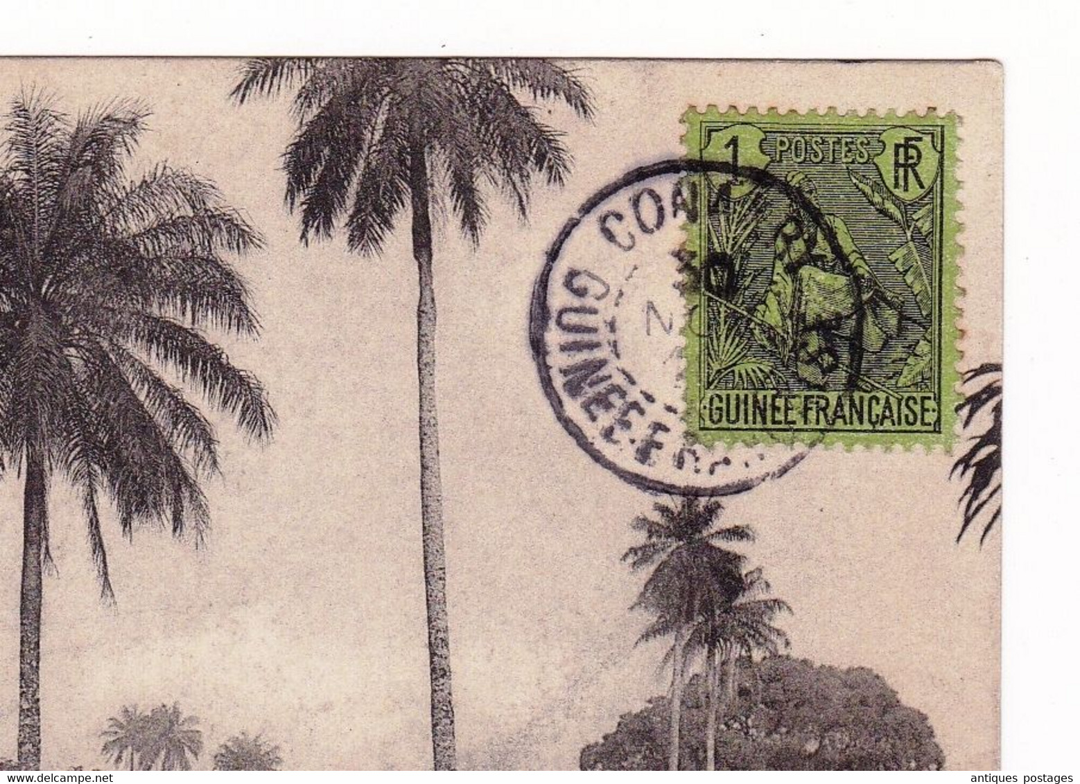 Carte Postale Guinée Konakry Place Du Gouvernement Afrique Occidentale Française Lille Nord - Brieven En Documenten