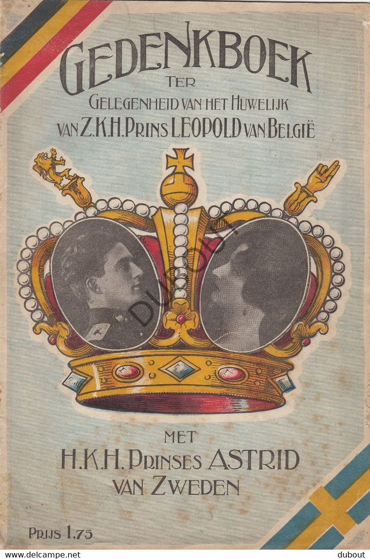 Koningshuis - Gedenkboek Huwelijk Leopold III - Prinses Astrid  (V438) - Vecchi