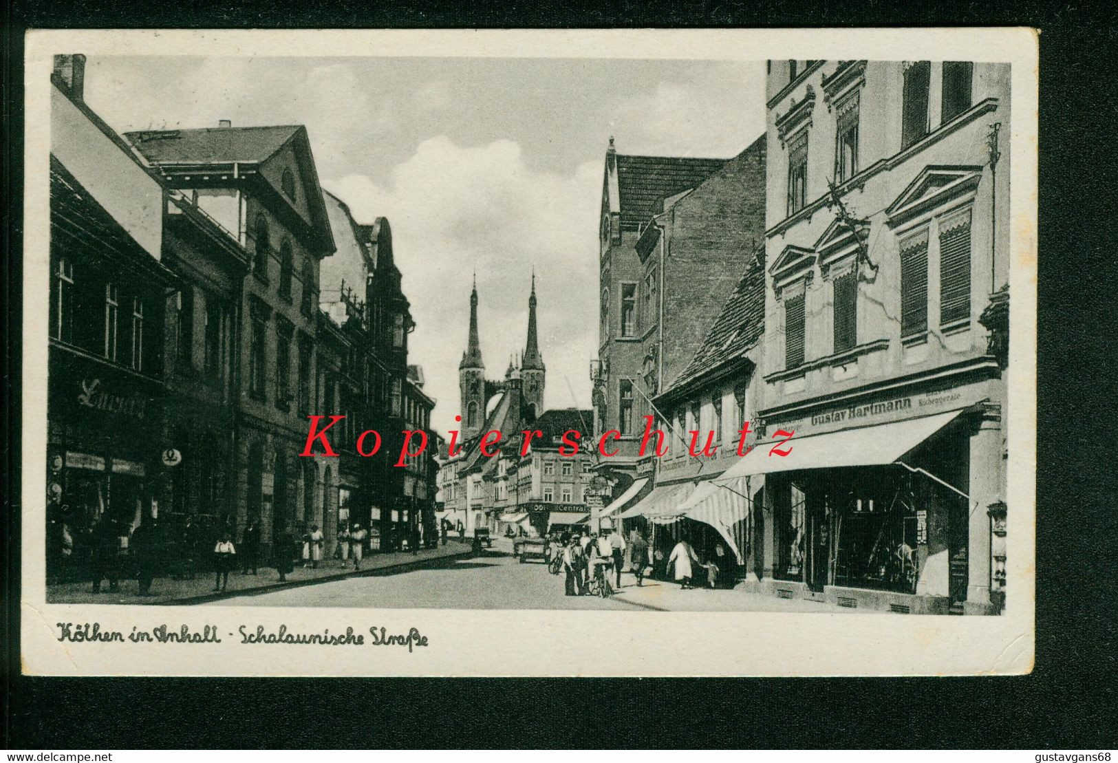 AK Köthen In Anhalt, Schalaunische Straße, Gelaufen 1941 Nach Böhmen - Köthen (Anhalt)