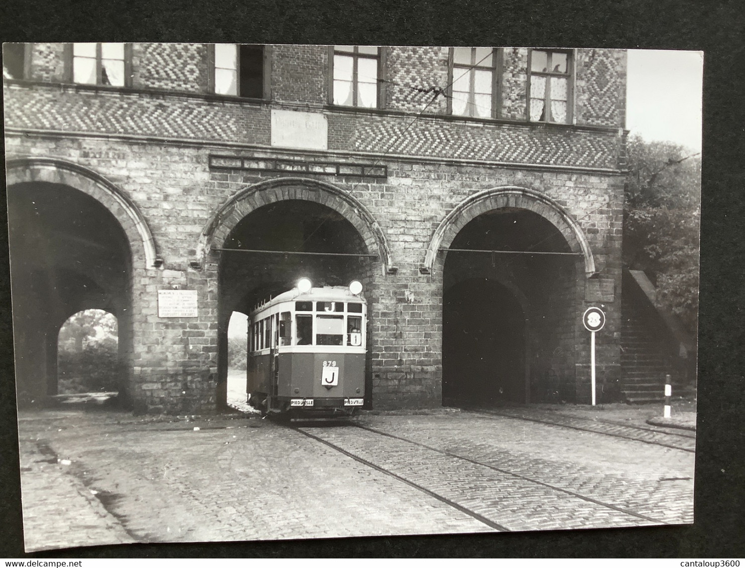 Photographie Originale De J.BAZIN : Tramways De LILLE (C.G.I.T./T.E.L.B) Porte  De GAND En 1957 - Trains