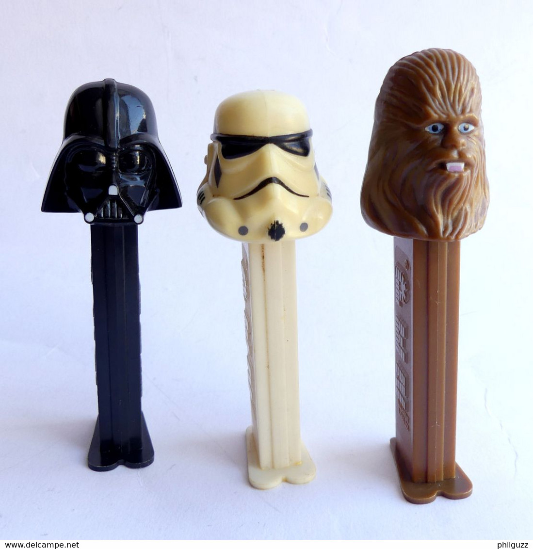 3 FIGURINES PEZ 4.966.305 STAR WARS 1997 DARK VADOR CHEWBACA STORMTROOPER - FIGURINE - Andere & Zonder Classificatie