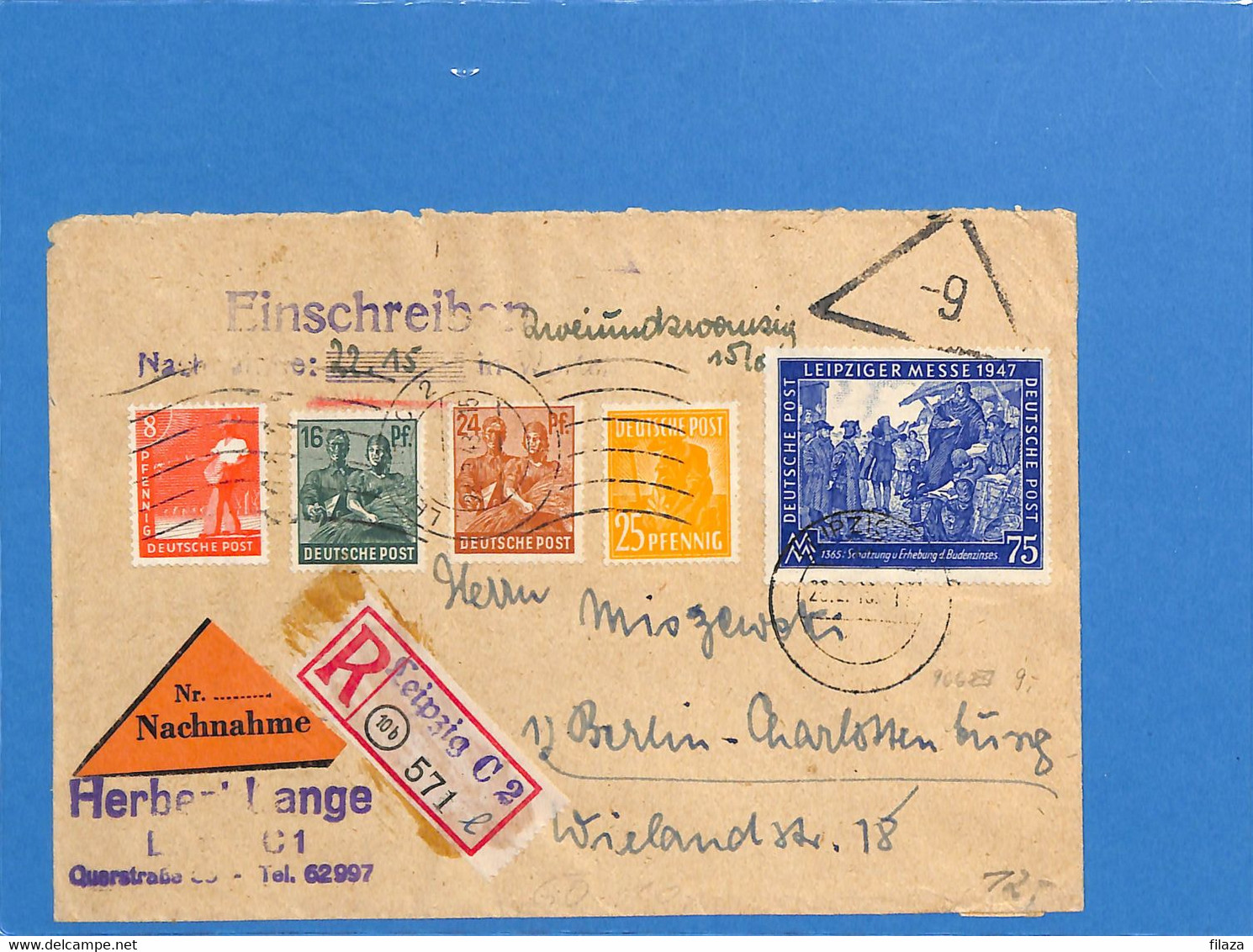 Allemagne Bizone 1948 Lettre De Leipzig (G2006) - Altri & Non Classificati