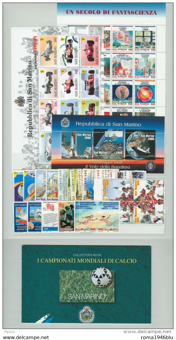 SAN MARINO 1998 ANNATA COMPLETA ** MNH - Full Years