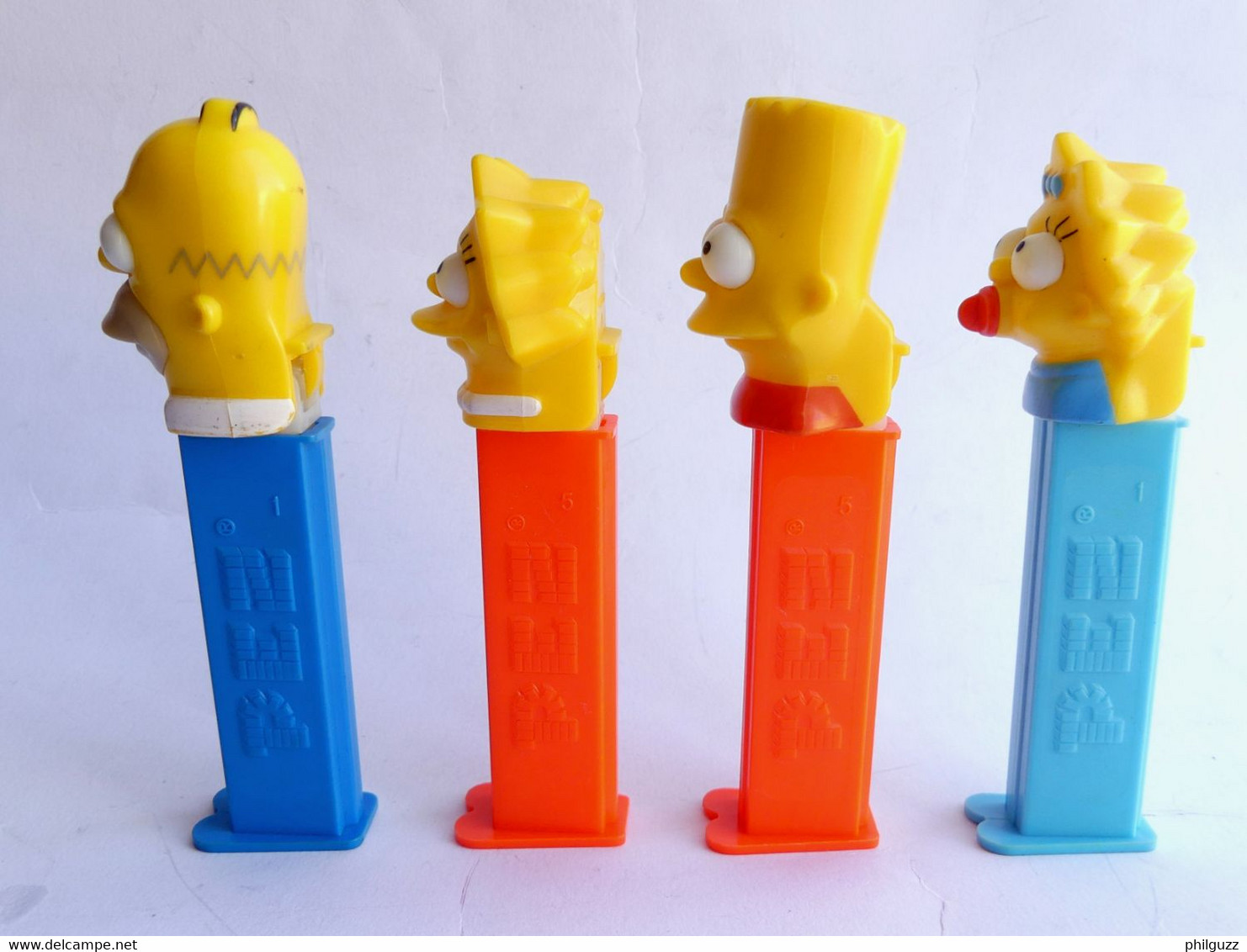 4 FIGURINES PEZ SIMPSON 2000 4.966.305 HOMER BART LISA MAGGIE - Pez