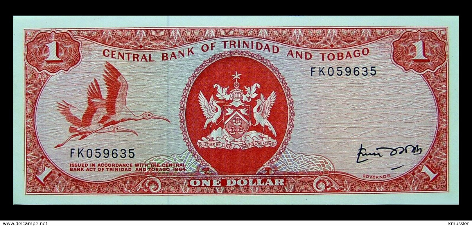 # # # Banknote Trinidad Und Tobago 1 Dollar 1977 UNC # # # - Trindad & Tobago