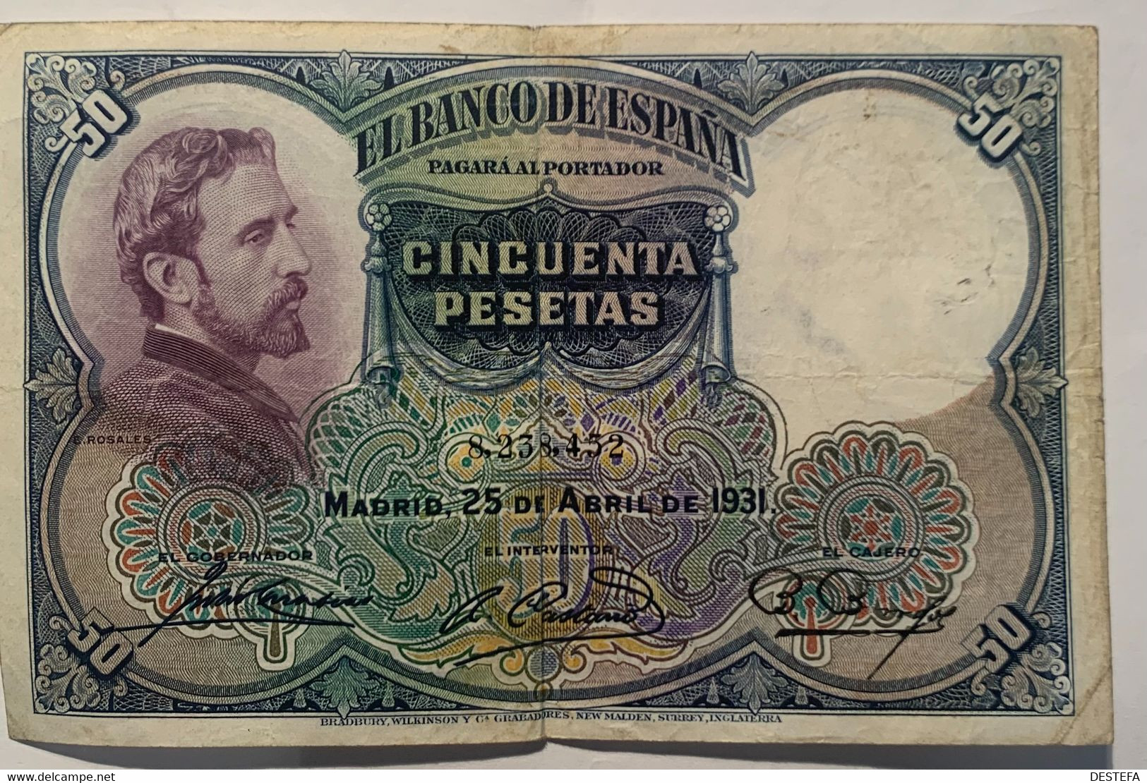 1931 ESPAÑA 50 Pesetas - 50 Peseten