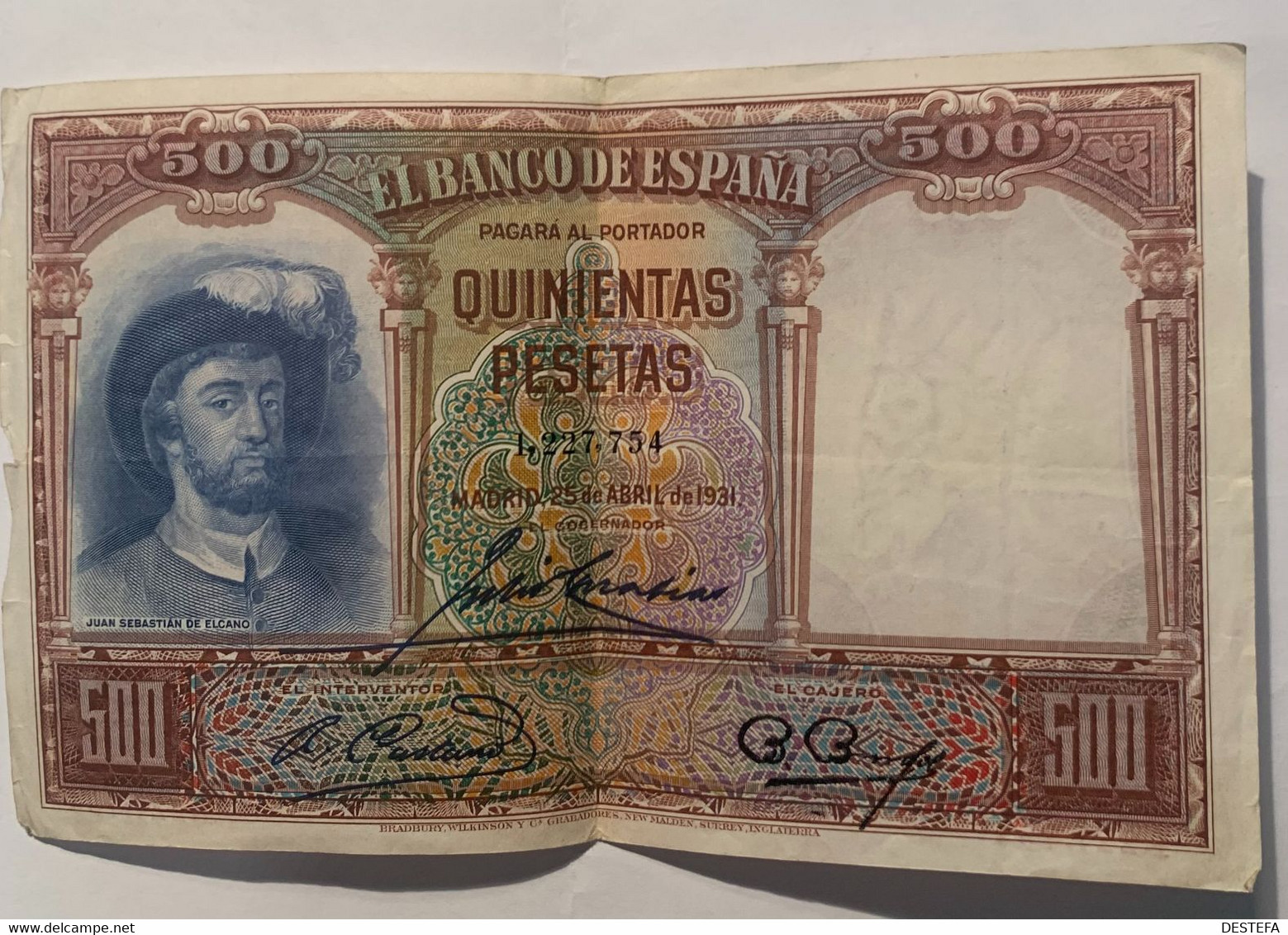 1931 ESPAÑA 500 Pesetas - 500 Pesetas